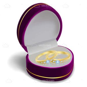 Engagement ring with box